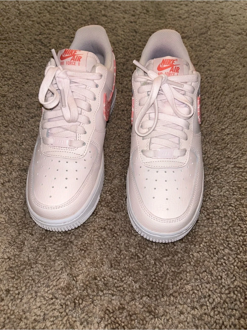 Nike Air Force 1 Low '07 White and Paisley Pink Women’s Size 8